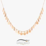 گردنبند طلا زنانه پولکی