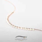 گردنبند طلا زنانه پولکی