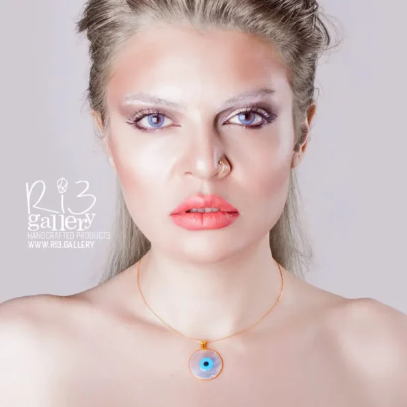 گردنبند طلا زنانه صدف چشم نظر