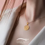 پلاک طلا زنانه ضرب تفلیس