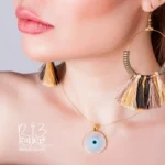 گردنبند طلا زنانه صدف چشم نظر