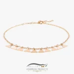 پابند طلا زنانه مثلث