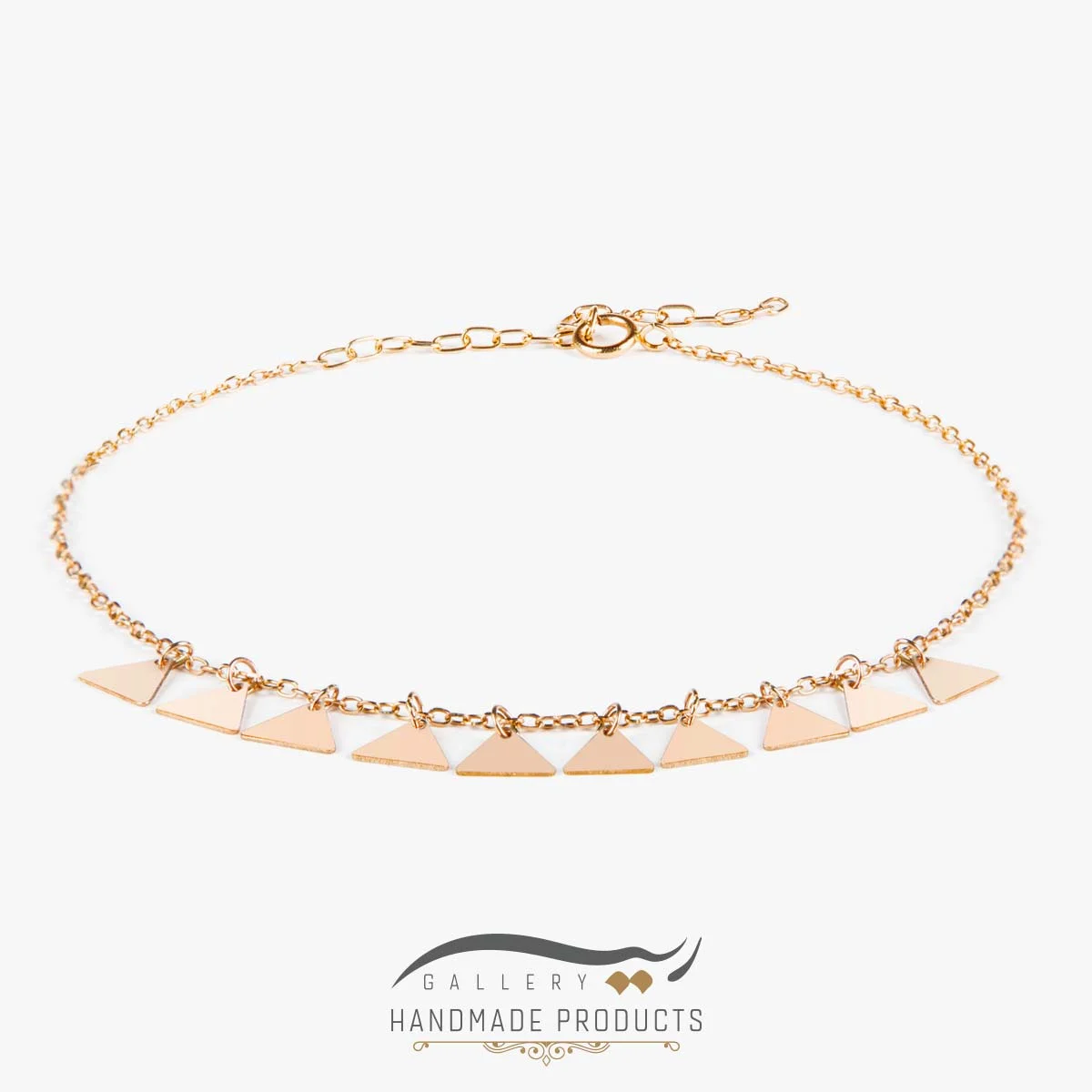 RI3-2068-Gold-01 پابند طلا زنانه مثلث