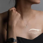 پلاک طلا زنانه مونات