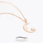 پلاک طلا زنانه ماهرخ