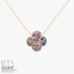 گردنبند ژئود طرح ونکلیف چند رنگ