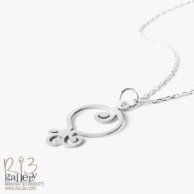 گردنبند نقره طرح انار