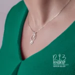 گردنبند نقره طرح انار