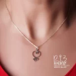 گردنبند نقره طرح انار