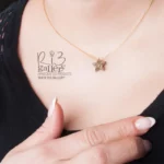گردنبند نقره زنانه ژئود دایره