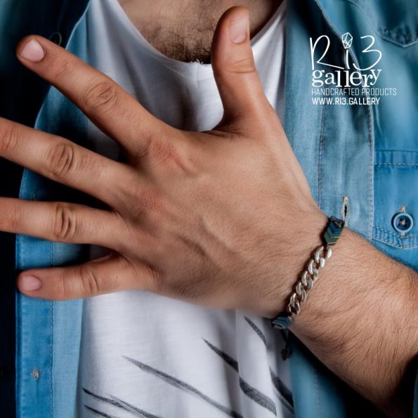 دستبند مردانه مدل Aurora | ریسه گالری