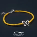 پابند نقره زنانه پروانه زرد