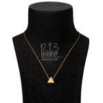 گردنبند طلای زنانه مثلثی ریسه گالری فروشگاه اینترنتی زیورآلات