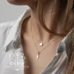 گردنبند طلا زنانه مثلثی