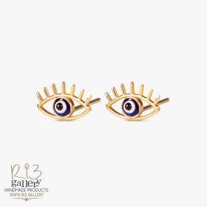 گوشواره طلا زنانه چشم نظر | استفاده از نماد در زیورآلات نماد چشم نظر