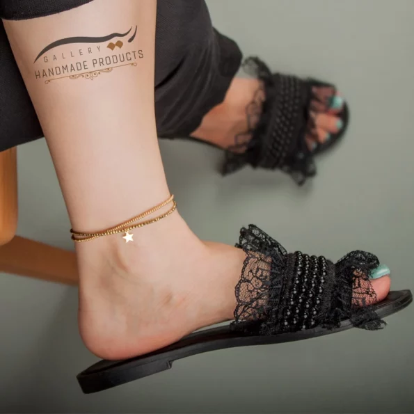 پابند طلا زنانه آویز ستاره