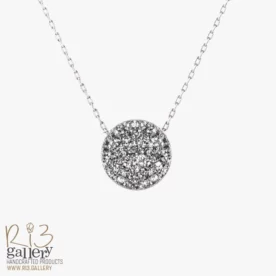 گردنبند نقره زنانه ژئود دایره