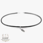 گردنبند نقره زنانه آویز طرح پر