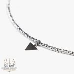 خرید آنلاین پابند طلا زنانه با آویز مثلث