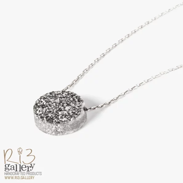 گردنبند نقره زنانه ژئود دایره