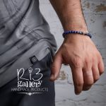 دستبند طلا مردانه لاجورد فروشگاه اینترنتی ریسه گالری