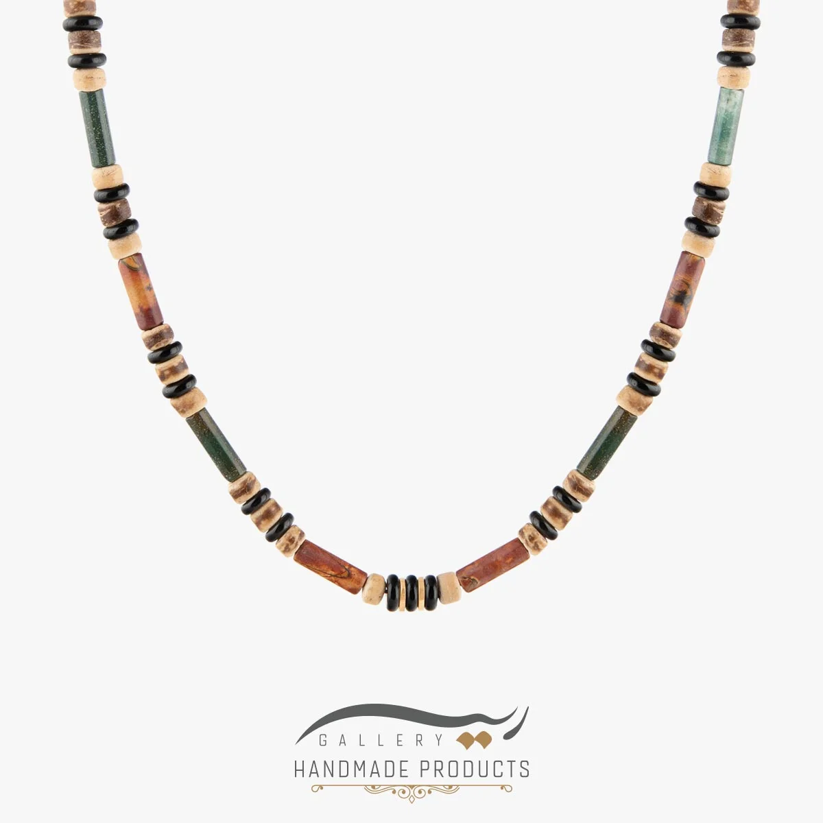 01-Ri3-5242-Gold گردنبند طلا مردانه یشم