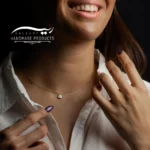 گردنبند طلا زنانه چشم نظر قلب