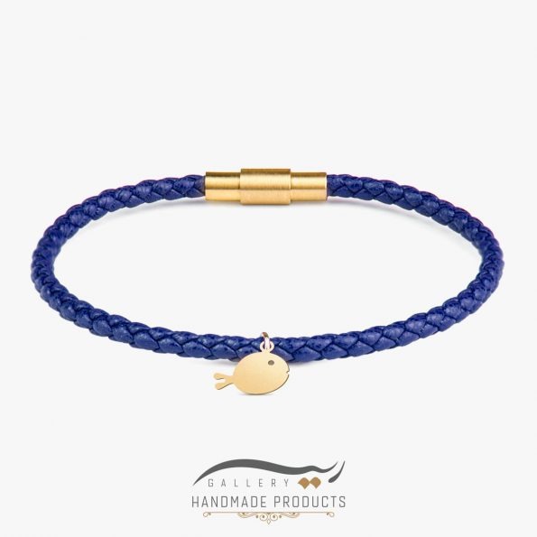 دستبند طلا زنانه ماهی آبی