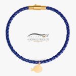 عکس دستبند طلا زنانه ماهی آبی