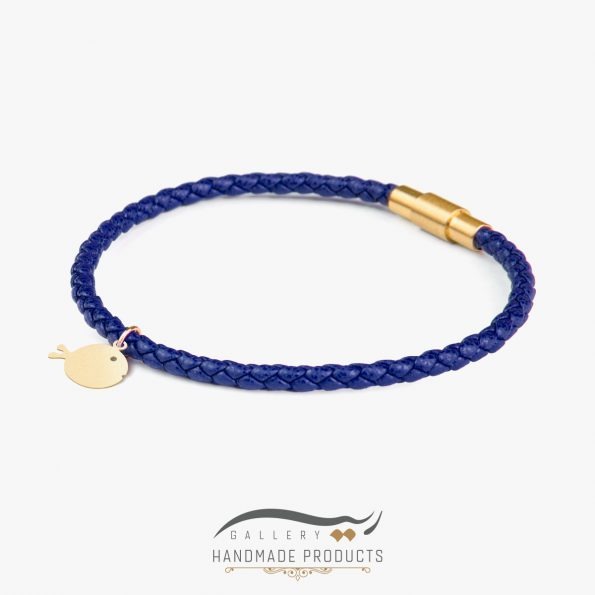 عکس جدیدترین دستبند طلا زنانه ماهی آبی