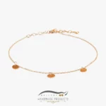 پابند طلا زنانه پولکی