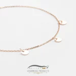 پابند طلا زنانه پولکی