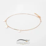 پابند طلا زنانه پولکی