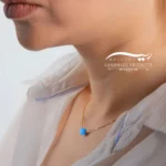 گردنبند طلا زنانه گوی اوپال ایسلند