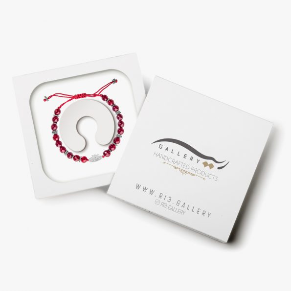 بسته بندی دستبند نقره زنانه جان و جهان