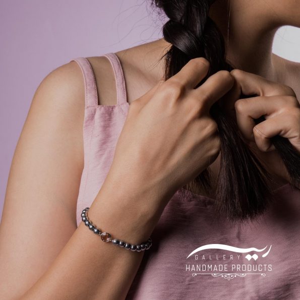 مدل دستبند نقره زنانه رزادو
