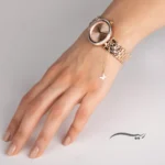 آویز ساعت طلا زنانه پروانه