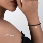 دستبند طلا زنانه چرمی انار