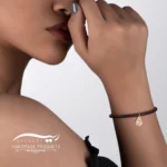 دستبند طلا زنانه چرمی انار