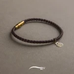 دستبند طلا زنانه چرمی انار