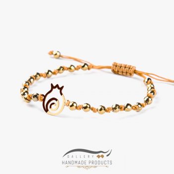 عکس دستبند طلا زنانه انار فلکی طلایی