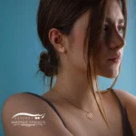 پلاک طلا زنانه قلب مشبک