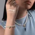 گردنبند طلا زنانه پرلن