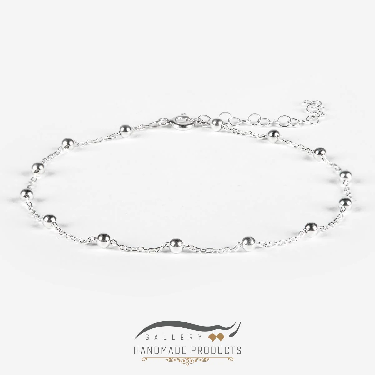 پابند نقره زنانه توپی