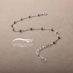 پابند نقره زنانه توپی