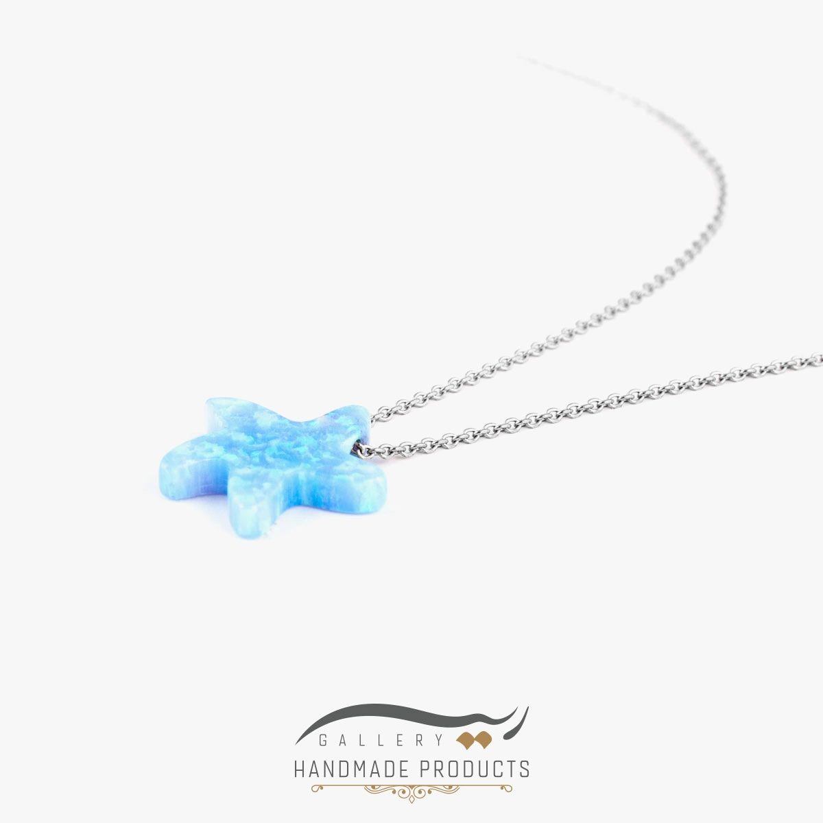 گردنبند نقره زنانه اوپال ستاره دریایی