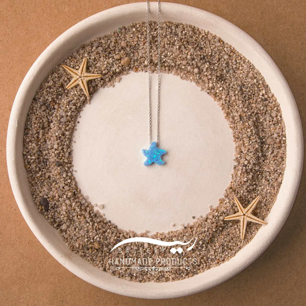 گردنبند نقره زنانه اوپال ستاره دریایی