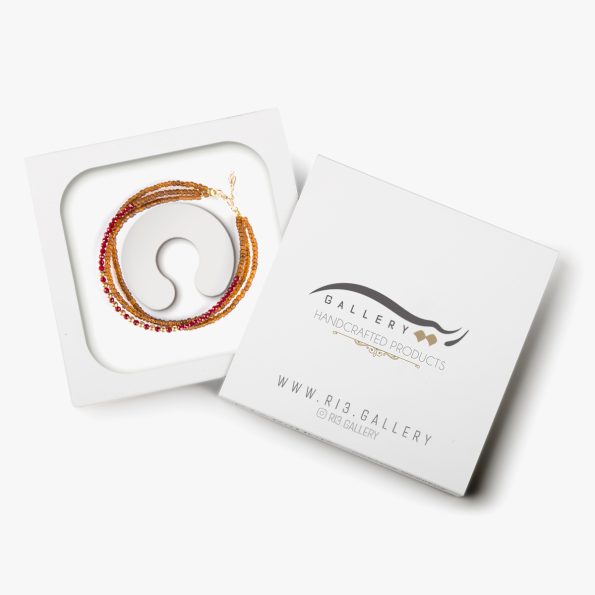 بسته بندی دستبند طلا زنانه ماه نشان