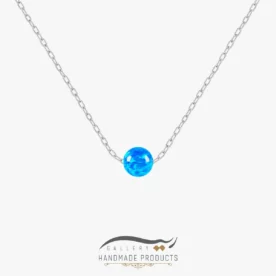 گردنبند نقره زنانه گوی اوپال اقیانوسی