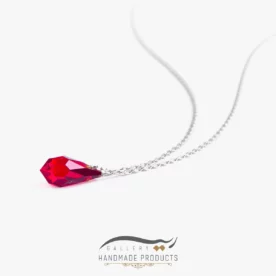 گردنبند نقره زنانه عقیق اشکی